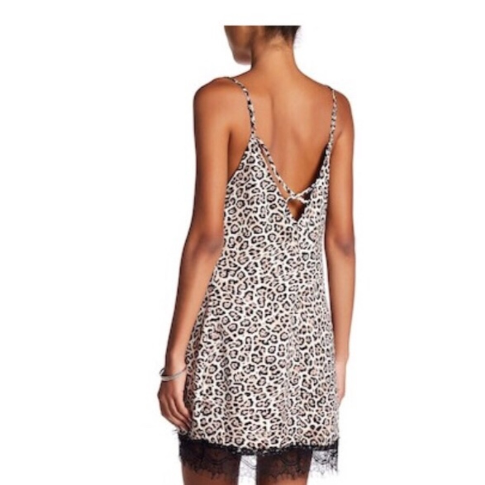 NWT Leopard Printed Slip Dress - Picture 3 of 3
